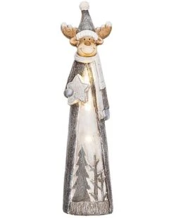 Resin 19.25in Multicolored Christmas Light Up Decor Home