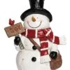 Resin 10in Multicolored Christmas Carved Snowman Figurine Home -Home Accents Shop 3050386687 RLLD 1