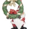 Resin 10.25in Multicolored Christmas Gnome With Wreath Figurine Home -Home Accents Shop 3050386709 RLLD 1