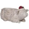 Resin 10.5in Christmas Pig/Cow Container Home -Home Accents Shop 3050386718 RLLD 1