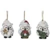 Resin 3.25in Multicolored Christmas Rustic Woodland Owl Ornament Set Of 3 Home -Home Accents Shop 3050386720 RLLD 1