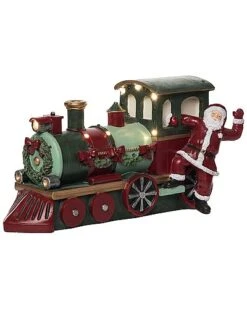 Resin 11.5in Multicolored Christmas Traditional Train Decor Home