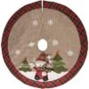 Polyester 42in Multicolored Christmas Light Up Rustic Snowman Tree Skirt Home -Home Accents Shop 3050386744 RLLD 1