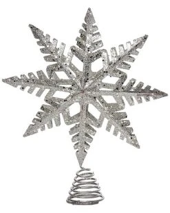 Metal 11.02in Christmas Glitz Tree Topper Home