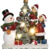 Resin 8in Multicolored Christmas Light Up Tree And Friends Decor Home -Home Accents Shop 3050386765 RLLD 1