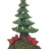 Resin 9.25in Multicolored Christmas Light Up Cardinal Tree Home -Home Accents Shop 3050386766 RLLD 1