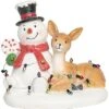 Resin 6.25in Multicolored Christmas Tangled Snowman And Reindeer Decor Home -Home Accents Shop 3050386771 RLLD 1