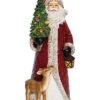 Resin 12in Multicolored Christmas Light Up Santa With Tree Home -Home Accents Shop 3050386772 RLLD 1