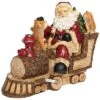 Resin 10.25in Multicolored Christmas Santa And Critters Train Decor Home -Home Accents Shop 3050386774 RLLD 1