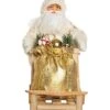 Fabric/Canvas 12in Multicolored Christmas Elegant Metallic Santa Decor Home -Home Accents Shop 3050386780 RLLD 1