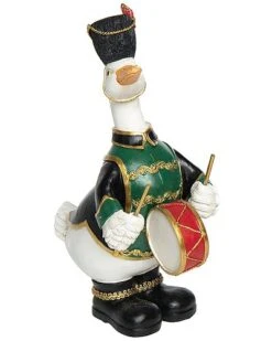 Resin 11.5in Multicolored Christmas Duck Nutcracker Figurine Home
