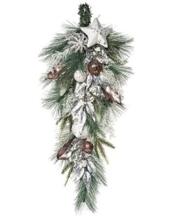 Artificial 30in Multicolored Christmas Glow Festive Teardrop Home