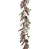 Artificial 58in Multicolored Christmas Twig Berry Eucalyptus Garland Home -Home Accents Shop 3050386898 RLLD 1