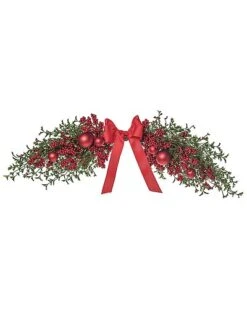 Natural Fiber 36in Multicolored Christmas Berry Ornament Swag Home
