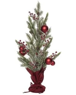 Artificial 28in Multicolored Christmas Berry Holiday Ornament Tree Home