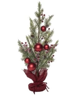 Artificial 24in Multicolored Christmas Berry Holiday Ornament Tree Home