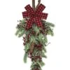 Metal 32in Multicolored Christmas Fir And Berry Drop Home -Home Accents Shop 3050386917 RLLD 1