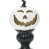 Resin 9In Multicolored Halloween Light Up Pedestal Pumpkin Home -Home Accents Shop 3050387799 RLLD 1