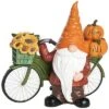 Resin 13.75In Multicolored Harvest Gnome Bicycle Decor Home -Home Accents Shop 3050387802 RLLD 1
