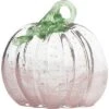 Glass 8.25In White Harvest Flat Pumpkin Decor Home -Home Accents Shop 3050387806 RLLD 1