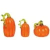 Glass 1.46in Orange Harvest Pumpkins Set Of 3 Home -Home Accents Shop 3050387817 RLLD 1