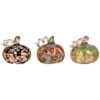 Glass 1.42In Multicolored Harvest Autumn Speckle Pumpkin Set Of 3 Home 1 Glass 1.42In Multicolored Harvest Autumn Speckle Pumpkin Set Of 3 Home -Home Accents Shop 3050387818 RLLD 1