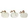 Glass 1.42in White Harvest Bubble Pumpkins Set Of 3 Home -Home Accents Shop 3050387819 RLLD 1