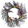 Natural Fiber 20In Multicolored Halloween Twig Metallic Pumpkin Wreath Home -Home Accents Shop 3050387822 RLLD 1