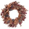 Fabric/Canvas 24In Multicolored Harvest Multi Color Eucalyptus And Floral Wreath Home -Home Accents Shop 3050394589 RLLD 1