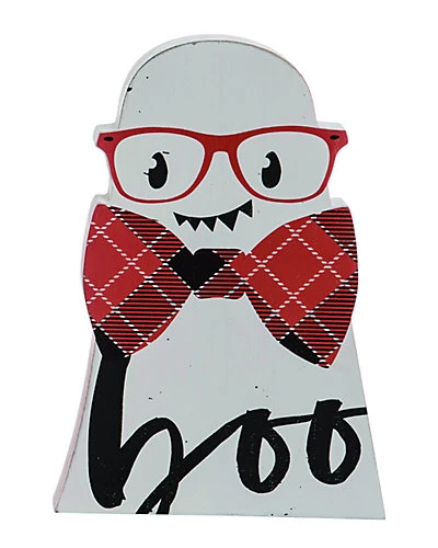 Wood 12in White Halloween Die Cut Character Decor Home 3 Wood 12in White Halloween Die Cut Character Decor Home