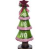 Resin Large Green Christmas HO-HO-HO Tree Home -Home Accents Shop 3050413415 RLLD 1