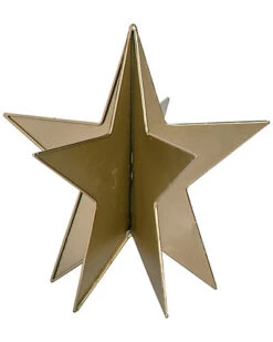 Metal Gold Celebration Dimensional Star Home