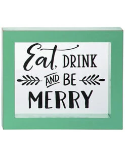 Wood White Christmas Type Decor Blocks Home