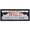 Wood 19.7In Multicolored Halloween Layered Witch Bar Wall Decor Home -Home Accents Shop 3050431295 RLLD 1