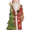 Resin 11.5in Multicolored Christmas Whittled Rustic Santa Decor Home -Home Accents Shop 3050435162 RLLD 1
