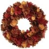 Foam 15.75In Multicolored Harvest Wood Curl Wreath Home -Home Accents Shop 3050500029 RLLD 1