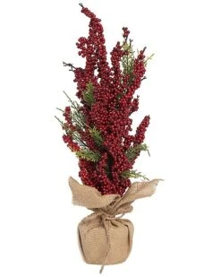 Foam 24in Christmas Berry Tree Home
