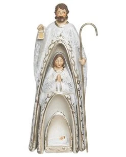 Resin 10.5in Multicolored Christmas Nesting Nativity Decor Set Of 3 Home