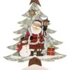 Wood 14.75in Multicolored Christmas Tree Decor Home 2 Wood 14.75in Multicolored Christmas Tree Decor Home -Home Accents Shop 3050537437 RLLD 1