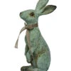 MGO 20in Brown Easter Standing Rustic Garden Bunny Statuette Home -Home Accents Shop 3050556697 RLLD 1