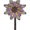 Metal 9in Purple Spring Garden Flower Hook Home -Home Accents Shop 3050556760 RLLD 1