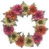 Fabric 15in Multicolor Spring Bright Daisy Wreath Home -Home Accents Shop 3050556772 RLLD 1