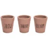 Set Of 3 Transpac Terracotta 4in Green Spring Inspirational Mini Pots Home -Home Accents Shop 3050556780 RLLD 1