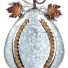 Metal 15In Grey Harvest Dimensional Beaded Pumpkin Home -Home Accents Shop 3050565318 RLLD 1