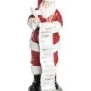 Resin 14.75in Multicolored Christmas Santa With List Decor Home -Home Accents Shop 3050570061 RLLD 1
