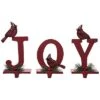 Metal 10.75in Multicolored Christmas Cardinal Joy Stocking Holder Set Of 3 Home -Home Accents Shop 3050670357 RLLD 1