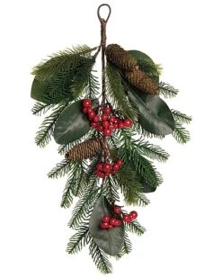 Foam 22in Christmas Holiday Berry Artificial T-Drop Home