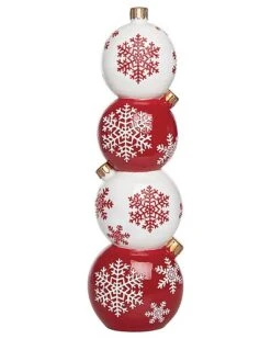 Resin 21.25in Multicolored Christmas Stacked Ornament Decor Home