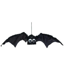 Fabric 20in Black Halloween Shaking Bat Decor Home