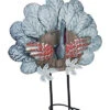 Metal 17in Silver Halloween Standing Turkey Decor Home -Home Accents Shop 3050711537 RLLD 1